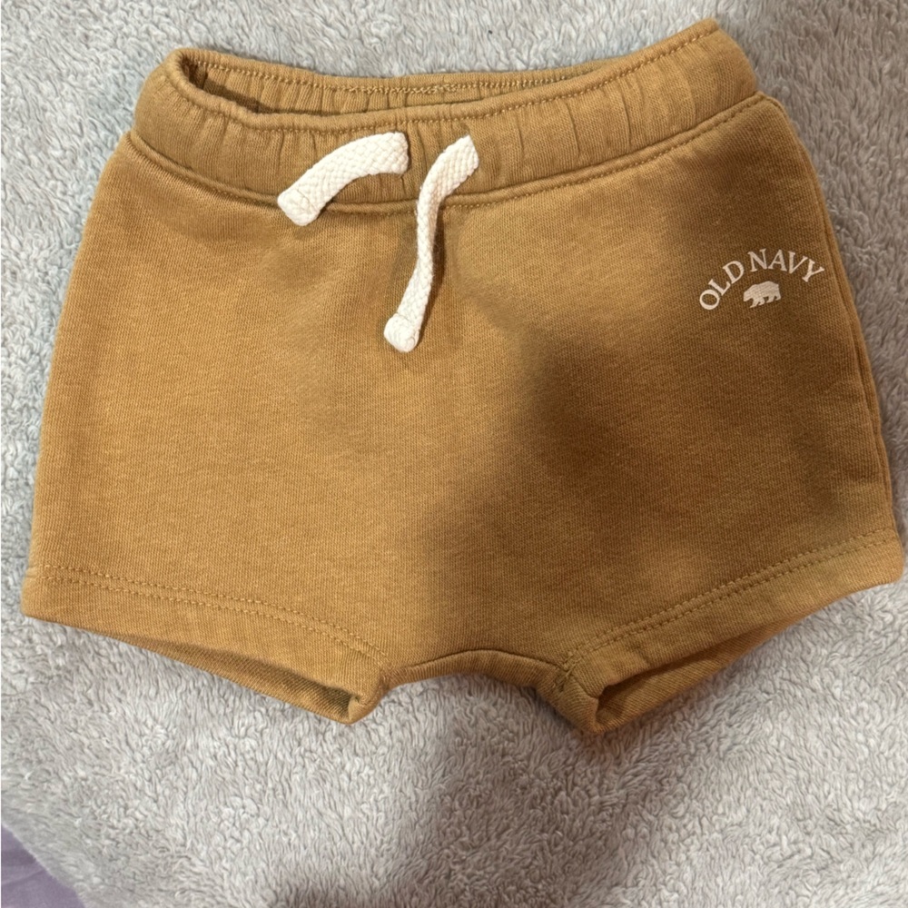 Old Navy Camel Baby Shorts with Drawstring